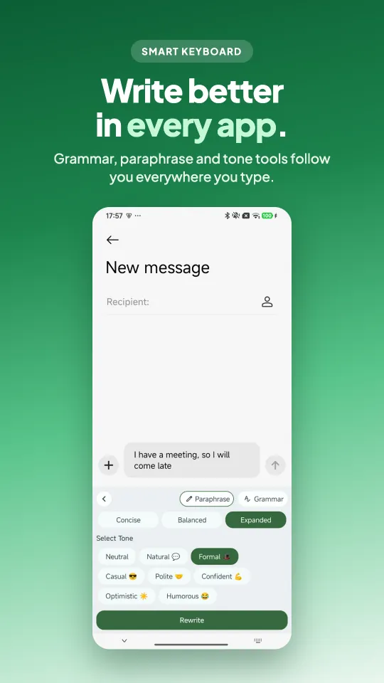 Grammar AI Check keyboard